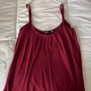 Garnet boohoo tank top
